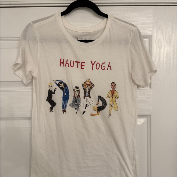 Haute Yoga Graphic Tee - White - Picture 1 of 3